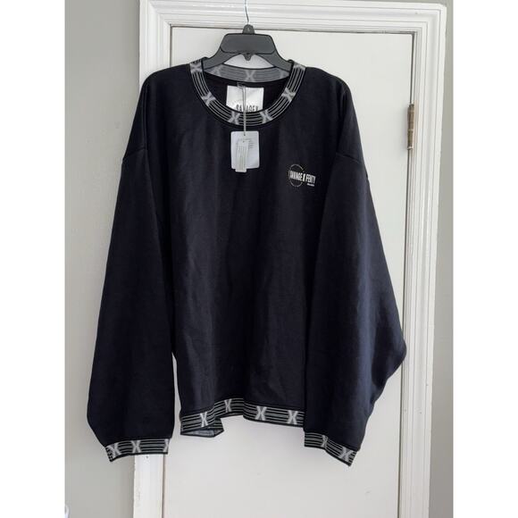 Savage X Fenty 3x ESSENTIAL SCOPE LOGO-TRIM SWEATSHIRT - Picture 5 of 11